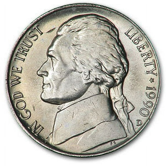 1990-D Jefferson Nickel BU