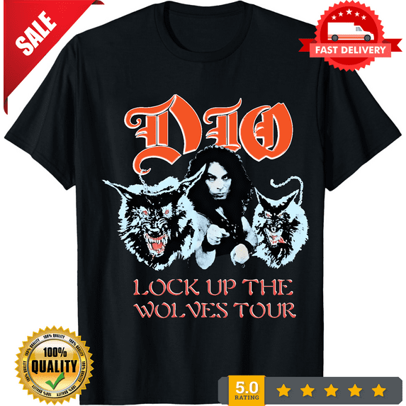 1990 Dio Lock Up The Wolves Tour T Shirt S-3XL Q4212, LIMITED EDITION-TH63984