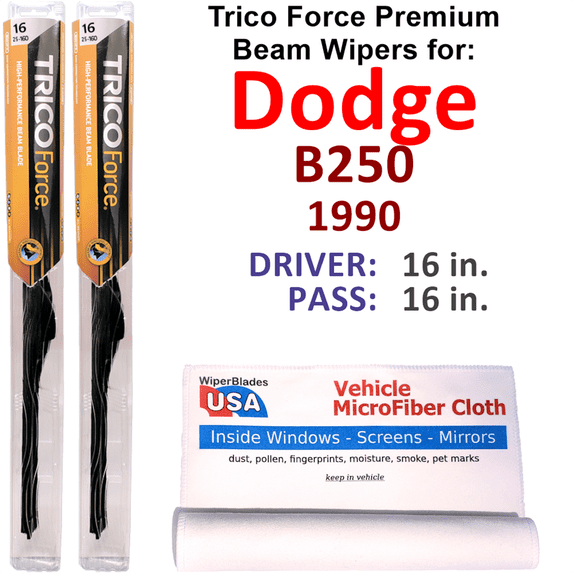 1990 Dodge B250 Performance Beam Wipers (Set of 2)