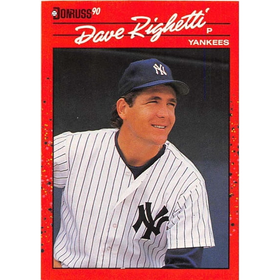 1990 Donruss Baseball #311 Dave Righetti New York Yankees