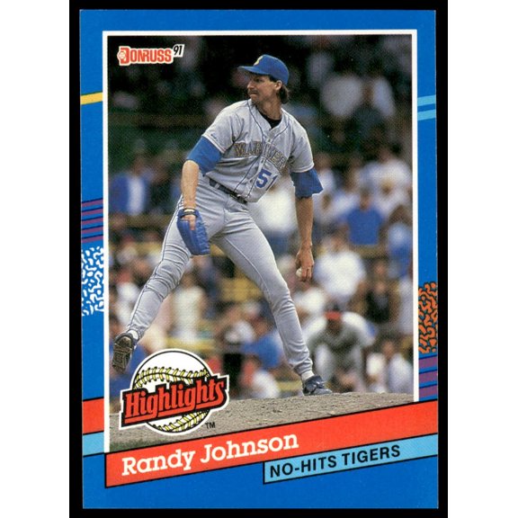 1990 Donruss Highlights Randy Johnson Seattle Mariners Trading Card BC-2