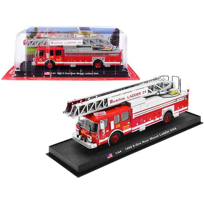 1990 E-One Rear Mount Ladder Fire Engine Red \Boston Fire