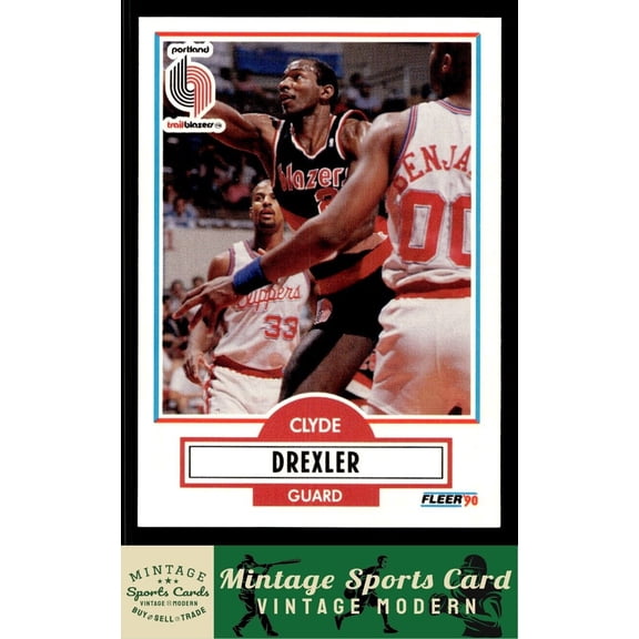 1990 Fleer Clyde Drexler #154