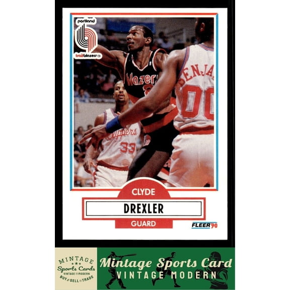 1990 Fleer Clyde Drexler #154