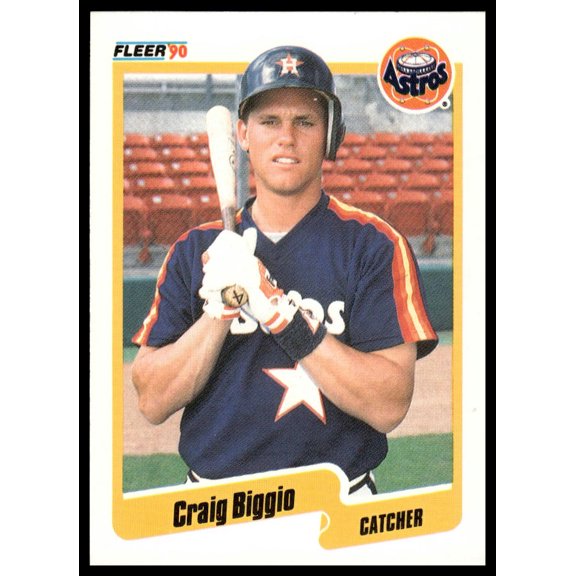 1990 Fleer Craig Biggio Houston Astros #224 Baseball Card