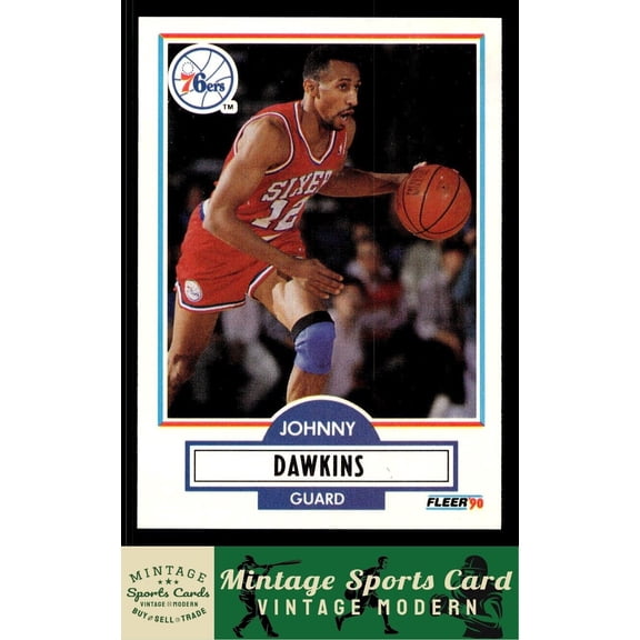 1990 Fleer Johnny Dawkins #141
