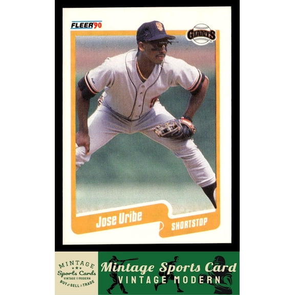 1990 Fleer Jose Uribe #74