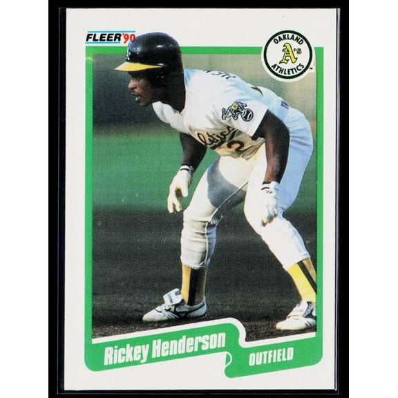 1990 Fleer Rickey Henderson #10b