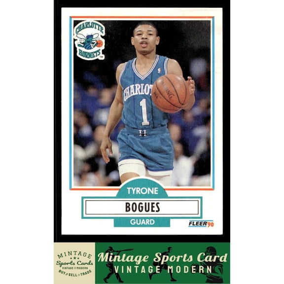 1990 Fleer Tyrone Bogues #16
