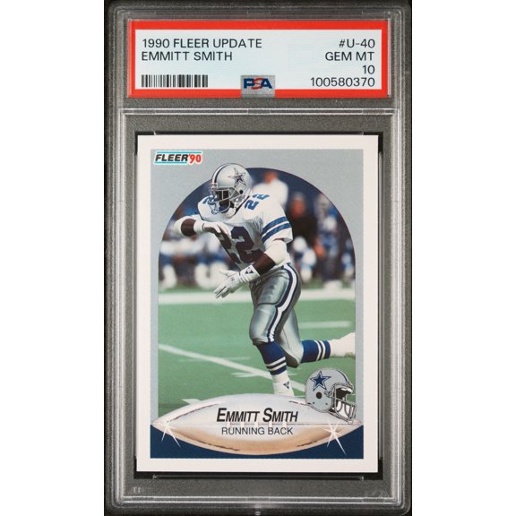 1990 Fleer Update Emmitt Smith #U-40 PSA 10