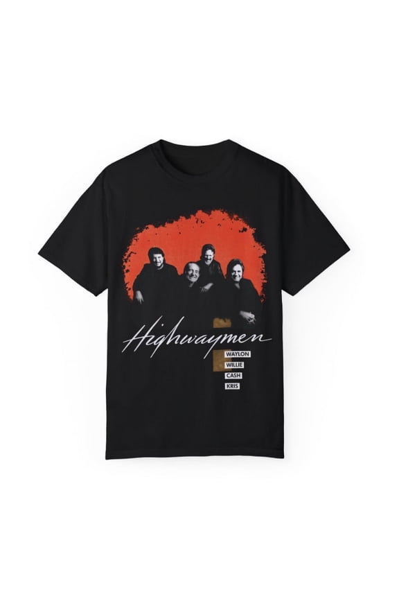 1990 Highwaymen Tour Tee – Vintage 90s Concert Shirt, Double Sided Print