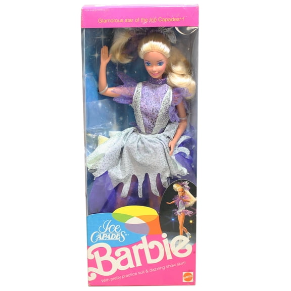 1990 Ice Capades Barbie, NRFB, (9847) Non-Mint Box