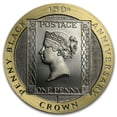 thumbnail image 1 of 1990 Isle of Man 1 Crown Proof Gold Penny Black, 1 of 3
