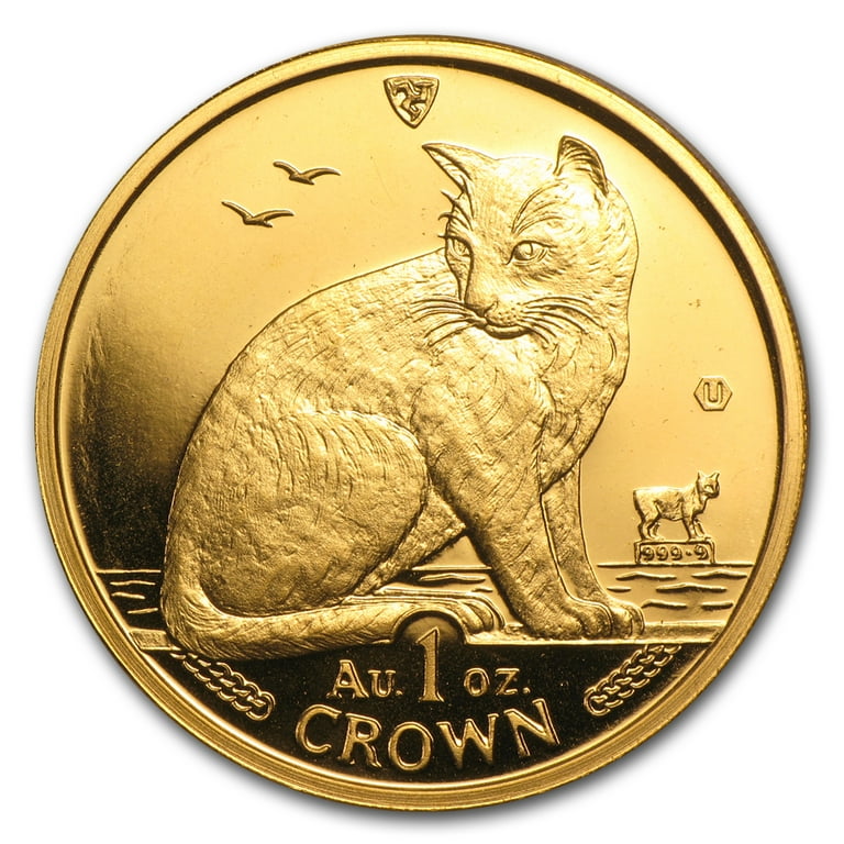 1990 Isle of Man 1 oz Gold New York Alley Cat BU - Walmart.com