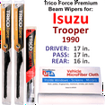 thumbnail image 1 of 1990 Isuzu Trooper Performance Beam Wipers (Set of 3) w/Rear Wiper, 1 of 3