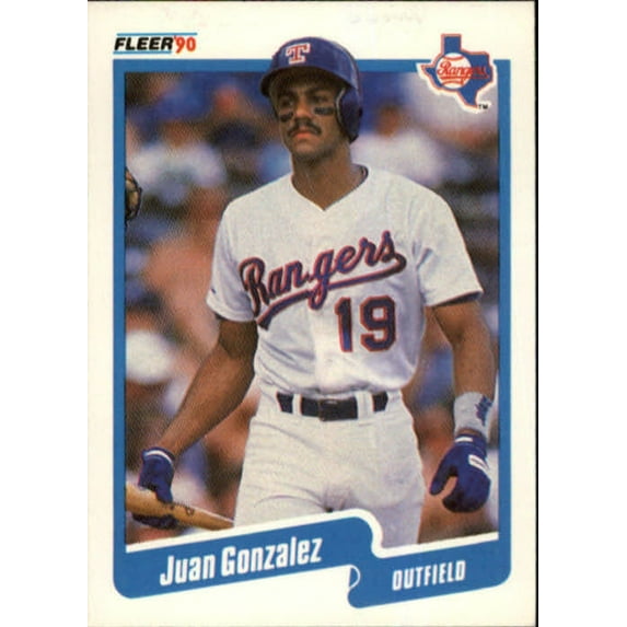 1990 Juan Gonzalez Fleer Baseball Card #297