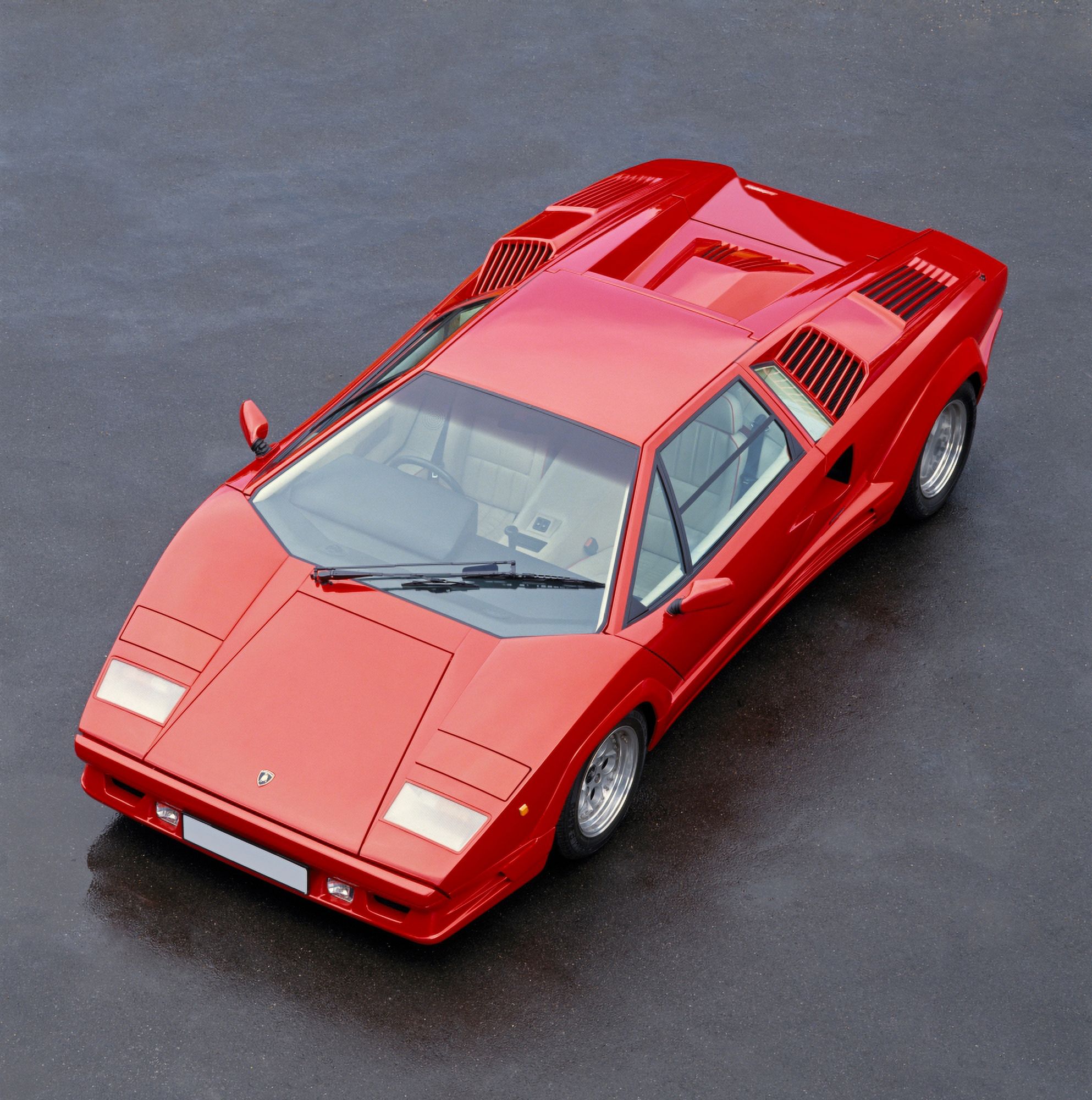 1990 Lamborghini Countach QV (Quattrovalvole) 5167 litre V12 OHC engine develpoing 425bhp and with a top speed of 183mph Country of origin Italy Canvas Art - Panoramic Images (24 x 24)