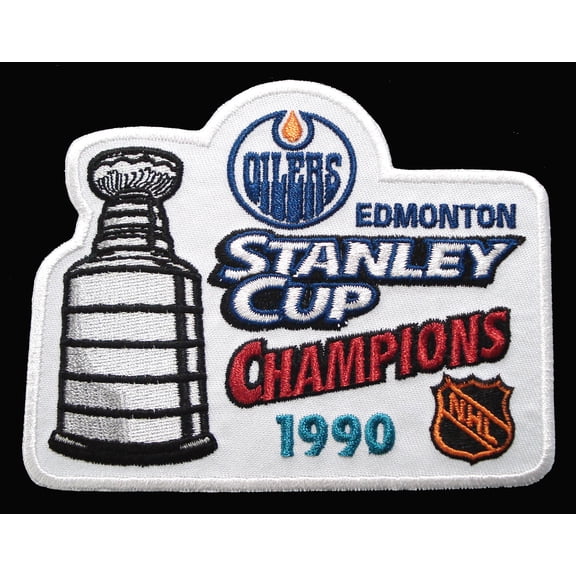 1990 NHL Stanley Cup Final Champions Edmonton Oilers Jersey Patch