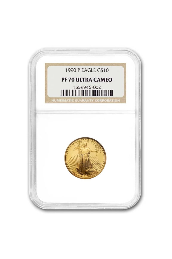 1990-P 1/4 oz Proof American Gold Eagle PF-70 NGC