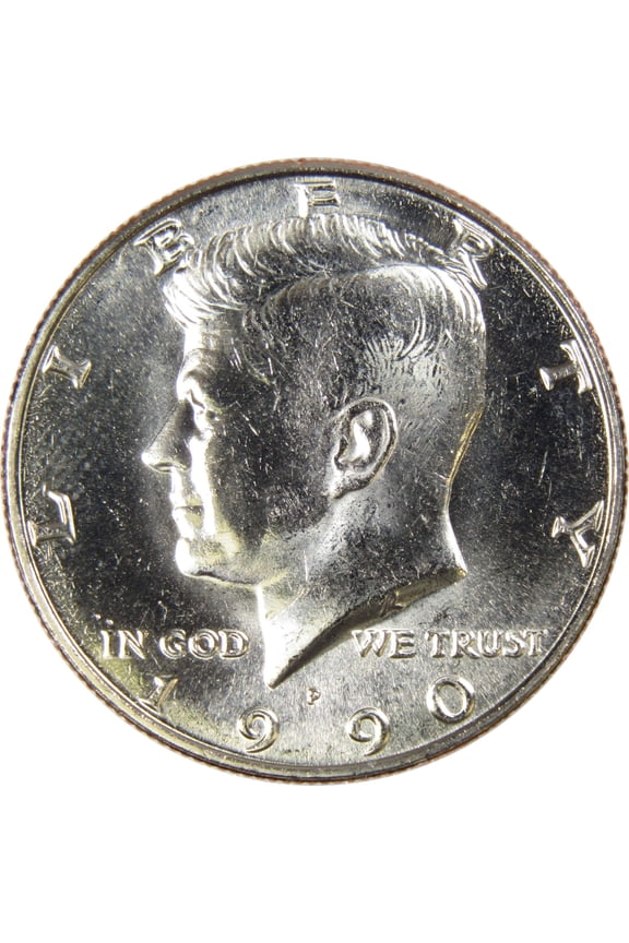1990 P Kennedy Half Dollar BU Uncirculated Mint State 50c US Coin Collectible