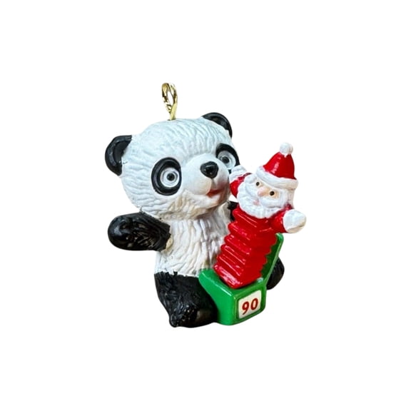 1990 Panda's Surprise (Panda) Hallmark Keepsake Christmas Tree Ornaments QXM5616