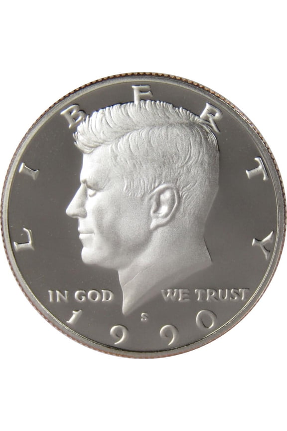 1990 S Kennedy Half Dollar Choice Proof 50c US Coin Collectible