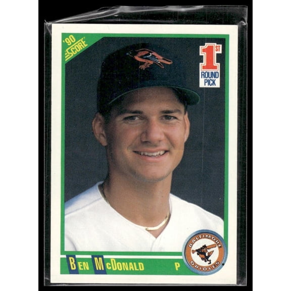1990 Score Ben McDonald RC #680 Baltimore Orioles Baseball Card