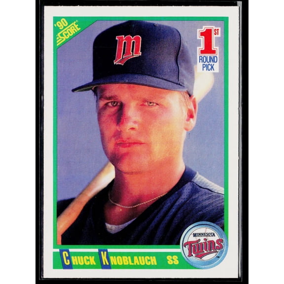 1990 Score Chuck Knoblauch #672 RC Minnesota Twins Baseball Card