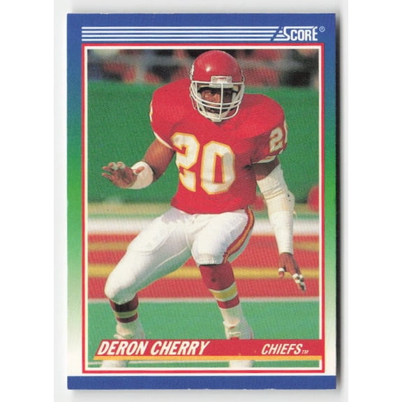 1990 Score Deron Cherry #440 Kansas City Chiefs Football Card