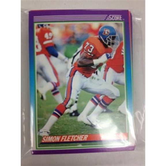 1990 Score Football Denver Broncos Team Set 25 Cards John Elway w RC