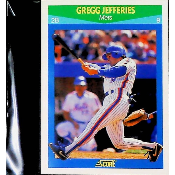 1990 Score Rising Stars New York Mets Team Set Cards 2 Cards NM-MT 10 Gregg Jefferies 67 Mark Carreon