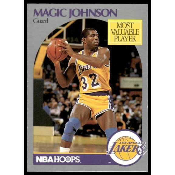 1990 SkyBox NBA Hoops Basketball Card Magic Johnson #157 Los Angeles Lakers