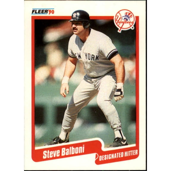1990 Steve Balboni Fleer Baseball Card #436