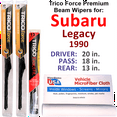 thumbnail image 1 of 1990 Subaru Legacy Performance Beam Wipers (Set of 3) w/Rear Wiper, 1 of 3