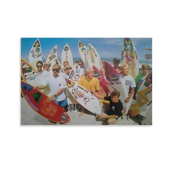 1990 Surf Poster Home Decor Poster Wall Art Hanging Picture Print Bedroom Decorative Painting Posters Room Aesthetic 12x18inch(30x45cm)