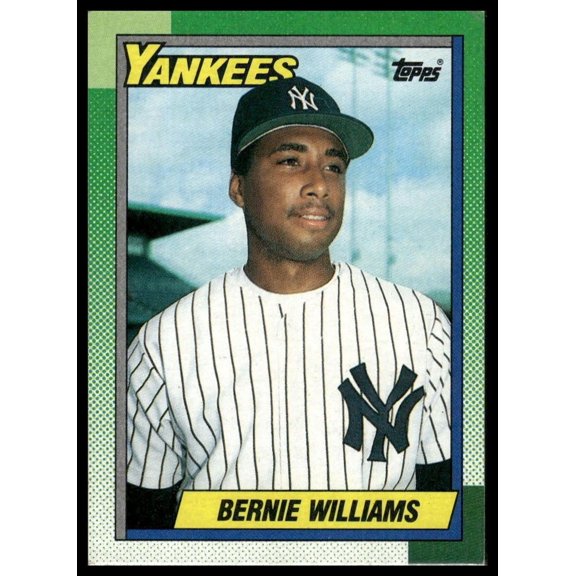 1990 Topps Bernie Williams #701 RC Baseball Card New York Yankees Very Good