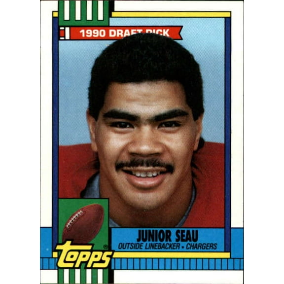 1990 Topps Football #381 Junior Seau DPK RC Rookie San Diego Chargers