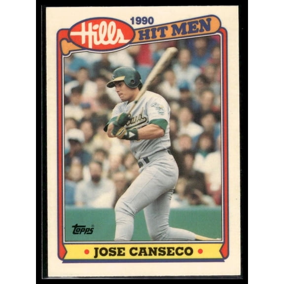 1990 Topps Hills Hit Men Oakland Athletics Jose Canseco #7 Baseball Card