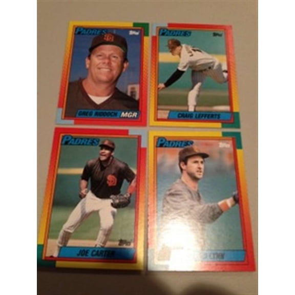 1990 Topps Traded San Diego Padres Team Set 4 Cards NM-MT