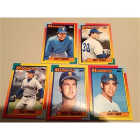 1990 Topps Traded Seattle Mariners Team Set 5 Cards NM-MT