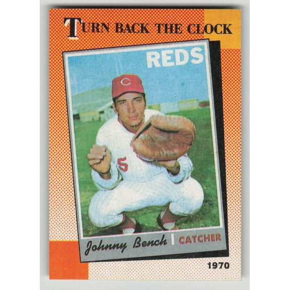 1990 Topps Turn Back The Clock Cincinnati Reds Johnny Bench #664 Baseball Card