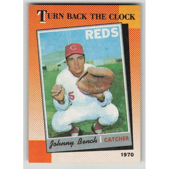 1990 Topps Turn Back The Clock Johnny Bench Cincinnati Reds #664 Baseball Card