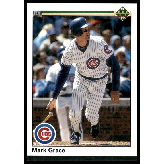 1990 Upper Deck Mark Grace #128 Chicago Cubs Baseball Card