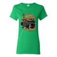 thumbnail image 1 of 1990 Vintage Garage Customs Hot Rod Classic Car Cars and Trucks Womens Graphic T-Shirt, Kelly, 2XL, 1 of 3