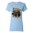 thumbnail image 1 of 1990 Vintage Garage Customs Hot Rod Classic Car Cars and Trucks Womens Graphic T-Shirt, Light Blue, Small, 1 of 3