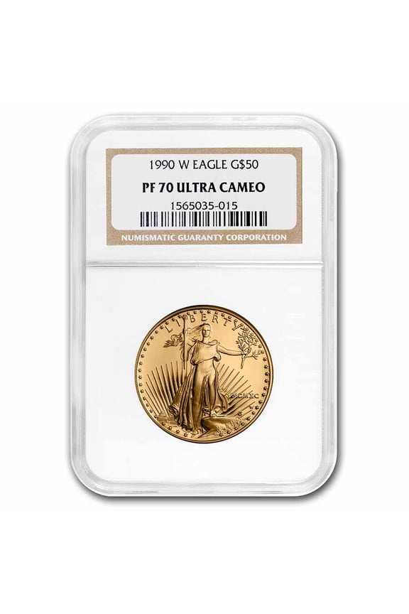 1990-W 1 oz Proof American Gold Eagle PF-70 UCAM NGC