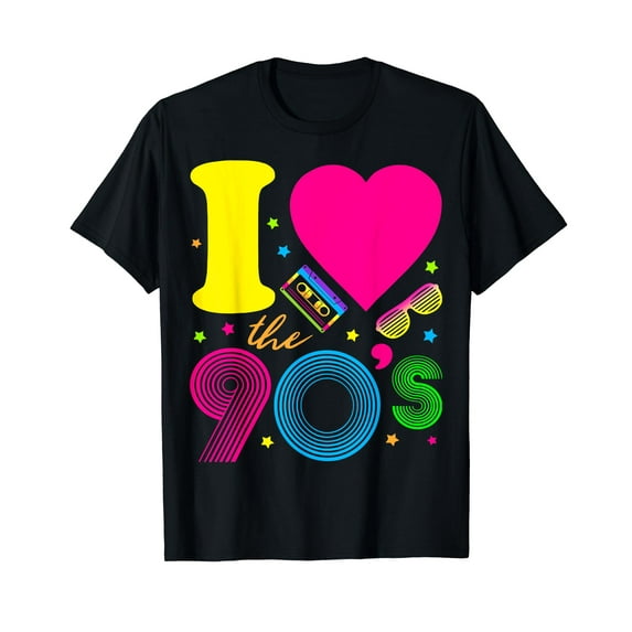 1990's 90s TShirt I Heart the Nineties Shirt T-Shirt