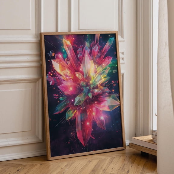 1990S Rave Retro Y2K Abstract Glow Club D Cor 90S Cyber Pop Kwc Poster , Poster Print Only