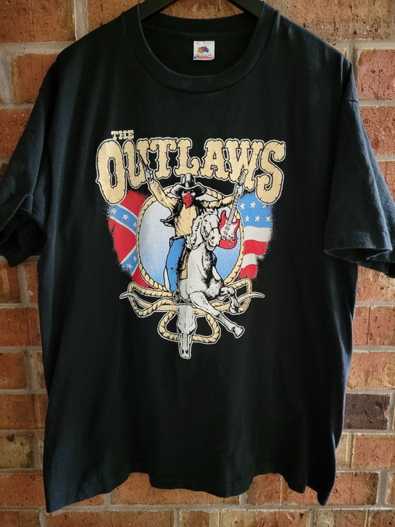 1990S The Outlaws Shirt Rare Like New Condition Shirt, Size M, Tee ...