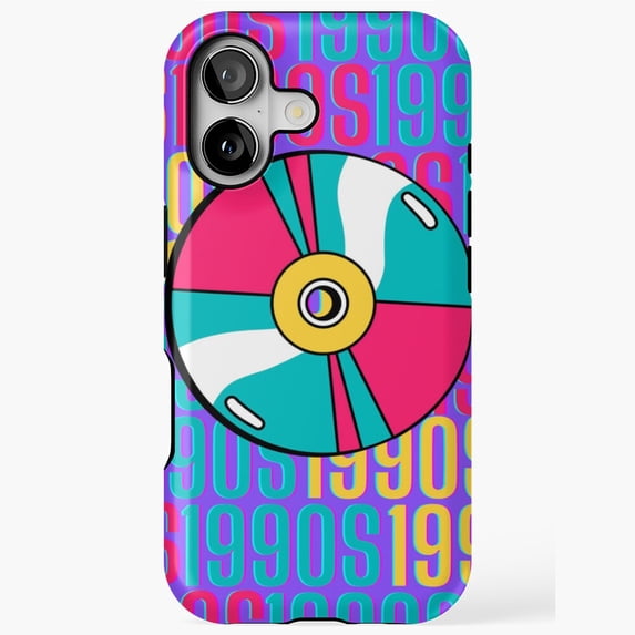 1990s Purple Background Retro Nostalgic Tough Phone Case 11 12 13 14 15 ...